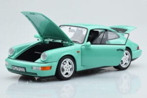 Porsche 911 964 Carrera 2 Mint Zielony Norev 1:18 187327 Metal — zdjęcie 2 z 8