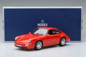 Porsche 911 964 Carrera 2 Czerwony Norev 1:18 187320 Metal — zdjęcie 7 z 7