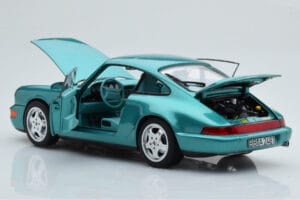 Porsche 911 964 Carrera 2 Wimbledon Zielony Norev 1:18 187329 Metal — zdjęcie 3 z 8