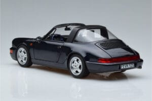 Porsche 911 964 Carrera 4 Targa Niebieski Norev 1:18 187340 Metal — zdjęcie 7 z 8