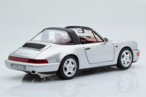 Porsche 911 964 Carrera 4 Targa Polar Srebrny Norev 1:18 187342 Metal — zdjęcie 5 z 9