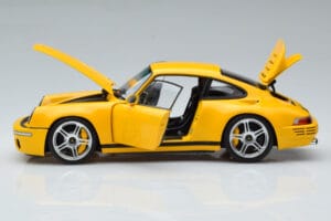 Porsche 911 964 RUF CTR Anniversary Blossom Żółty Almost Real 1:18 880301 Metal — zdjęcie 4 z 8