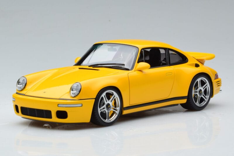 Porsche 911 964 RUF CTR Anniversary Blossom Żółty Almost Real 1:18 880301 Metal