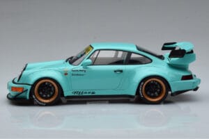 Porsche 911 964 RWB Tiffany Niebieski GT Spirit 1:18 GT875 Żywica — zdjęcie 3 z 6