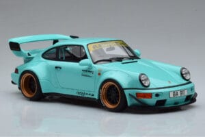 Porsche 911 964 RWB Tiffany Niebieski GT Spirit 1:18 GT875 Żywica — zdjęcie 4 z 6