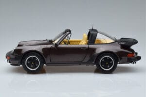 Porsche 911 964 Turbo Targa Brązowy Norev 1:18 187665 Metal — zdjęcie 5 z 8