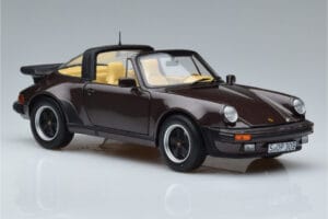Porsche 911 964 Turbo Targa Brązowy Norev 1:18 187665 Metal — zdjęcie 6 z 8