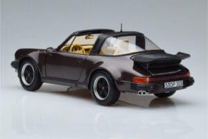 Porsche 911 964 Turbo Targa Brązowy Norev 1:18 187665 Metal — zdjęcie 7 z 8
