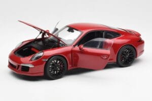 Porsche 911 991 Carrera GTS Carmine Czerwony Schuco 1:18 450039000 Metal — zdjęcie 2 z 8