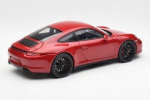 Porsche 911 991 Carrera GTS Carmine Czerwony Schuco 1:18 450039000 Metal — zdjęcie 3 z 8