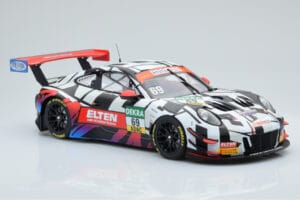 Porsche 911 GT3 R Iron Force by Ring Police #69 J. van Slooten / L. Luhr ADAC GT Masters 2018 Minichamps 1:18 153186969 Metal — zdjęcie 3 z 5