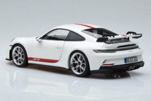 Porsche 911 992 GT3 Biały Norev 1:18 187306 Metal — zdjęcie 6 z 7
