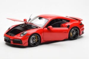 Porsche 911 992 Turbo S Sport Design Czerwony Minichamps 1:18 113069078 Metal — zdjęcie 2 z 8