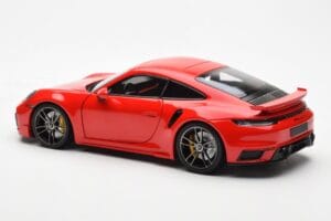 Porsche 911 992 Turbo S Sport Design Czerwony Minichamps 1:18 113069078 Metal — zdjęcie 7 z 8