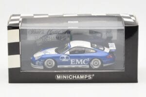 Porsche 911 996 GT3 Cup EMC2 #3 W. Henzler Porsche Carrera Cup 2004 Minichamps 1:43 400046203 Metal — zdjęcie 3 z 3