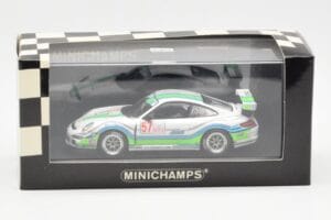 Porsche 911 996 GT3 Cup #57 M. Snow IMSA GT3 Challenge 2008 Minichamps 1:43 400086757 Metal — zdjęcie 4 z 4