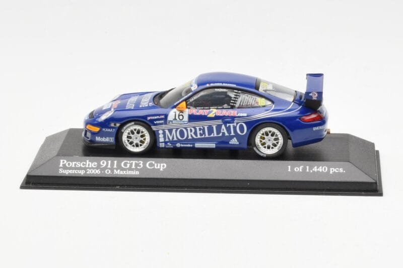 Porsche 911 996 GT3 Cup Team Morellato #16 O. Maximin Porsche Supercup 2006 Minichamps 1:43 400066416 Metal