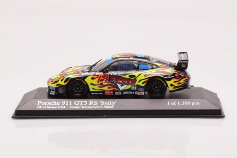 Porsche 911 996 GT3 RS Sally #79 Jeanette / Minter GP of Miami 2004 Minichamps 1:43 400046979 Metal