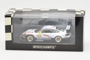 Porsche 911 996 GT3 RS Siemens #50 M. Ortelli / M. Lieb / R. Dumas 24 Hours of Spa 2003 Winners Minichamps 1:43 400036950 Met — zdjęcie 4 z 4
