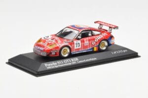 Porsche 911 996 GT3 RSR Gulf #73 Lambert / Lefort / Palttala 1000km Spa 2005 Minichamps 1:43 400056473 Metal — zdjęcie 2 z 4