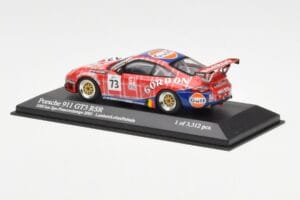 Porsche 911 996 GT3 RSR Gulf #73 Lambert / Lefort / Palttala 1000km Spa 2005 Minichamps 1:43 400056473 Metal — zdjęcie 3 z 4