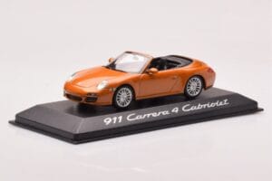 Porsche 911 997 Carrera 4 Kabriolet Pomarańczowy Metaliczny Minichamps 1:43 WAP02001618 Metal — zdjęcie 2 z 4