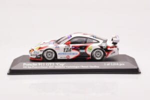 Porsche 911 997 GT3 Cup #124 Mattheus / Geoffroy / Vanbellingen / Fumal 24 Hours of Spa 2005 Minichamps 1:43 400056224 Metal