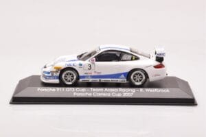 Porsche 911 997 GT3 Cup #3 Team Araxa Racing R. Westbrook Porsche Carrera Cup 2007 Minichamps 1:43 WAP02012318VKK Metal