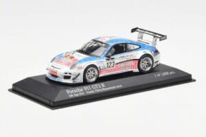 Porsche 911 997 GT3 R Cybernet #123 Fumal / Thiry / Rosenlad / Lefort 24 Hours of Spa 2011 Minichamps 1:43 400118923 Metal — zdjęcie 2 z 4
