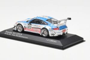 Porsche 911 997 GT3 R Cybernet #123 Fumal / Thiry / Rosenlad / Lefort 24 Hours of Spa 2011 Minichamps 1:43 400118923 Metal — zdjęcie 3 z 4