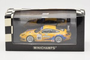 Porsche 911 997 GT3 RS T2M #91 Yamagishi / Fournoux / Konopka 24 Hours of Le Mans 2006 Minichamps 1:43 400066991 Metal — zdjęcie 4 z 4