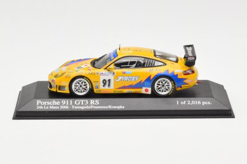 Porsche 911 997 GT3 RS T2M #91 Yamagishi / Fournoux / Konopka 24 Hours of Le Mans 2006 Minichamps 1:43 400066991 Metal