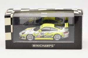 Porsche 911 997 GT3 RSR Krohn Racing #90 J. Bergmeister / T. Jonsson / T. Krohn 24 Hours of Le Mans 2006 Minichamps 1:43 4000 — zdjęcie 4 z 4