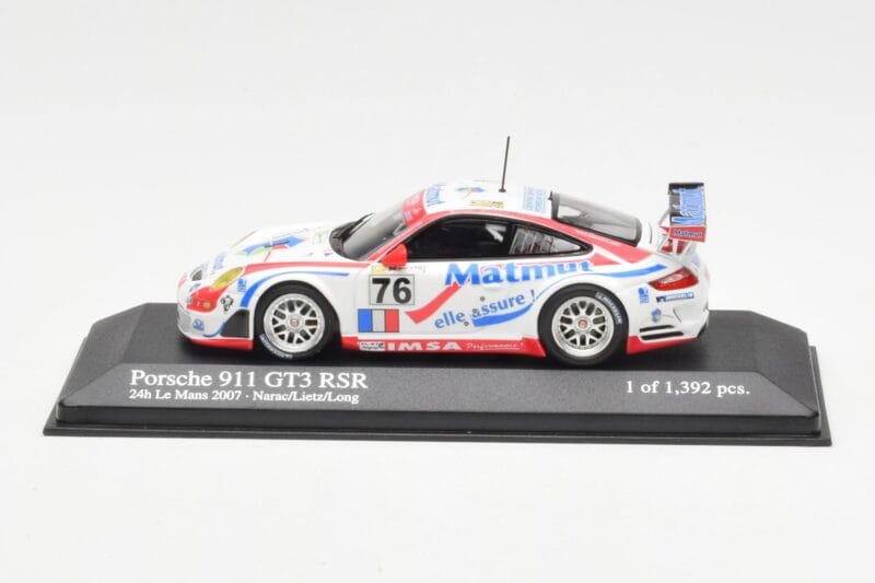 Porsche 911 997 GT3 RSR Matmut #76 P. Narac / R. Lietz / P. Long 24 Hours of Le Mans 2007 Minichamps 1:43 400076776 Metal