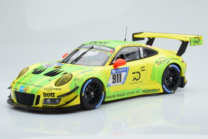 Porsche 911 GT3 R Manthey Racing #911 F. Scherer / K. Estre / R. Dumas / L. Vanthoor / E. Bamber 24 Hours of Nurburgring 2018