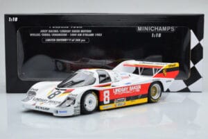 Porsche 956K Lindsay Saker #8 B. Wollek / C. Serra / S. Johansson 1000km Kyalami 1983 Minichamps 1:18 155836698 Metal — zdjęcie 6 z 6