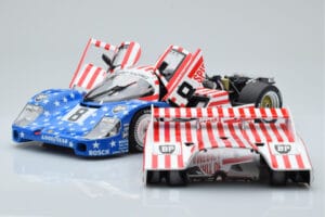 Porsche 956L Spirit of America #8 G. Follmer / J. Morton / K. Miller 24 Hours of Le Mans 1986 Minichamps 1:18 180866508 Metal — zdjęcie 2 z 8