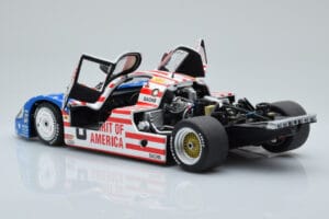 Porsche 956L Spirit of America #8 G. Follmer / J. Morton / K. Miller 24 Hours of Le Mans 1986 Minichamps 1:18 180866508 Metal — zdjęcie 5 z 8