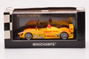Porsche RS Spyder LMP2 #7 R. Dumas / T. Bernhard / E. Collard Sebring 12 Hours Winners 2008 Minichamps 1:43 400086807 Metal — zdjęcie 4 z 4