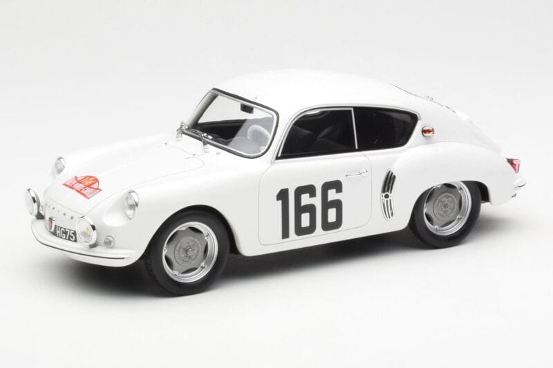 Alpine A106 #166 F. Jacques / R. Jacques Rally Monte Carlo 1960 Otto 1:18 OT543 Żywica