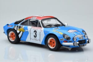 Alpine A110 #3 B. Darniche / A. Mahe Tour de Corse 1973 IXO 1:18 18RMC062B Metal — zdjęcie 4 z 6
