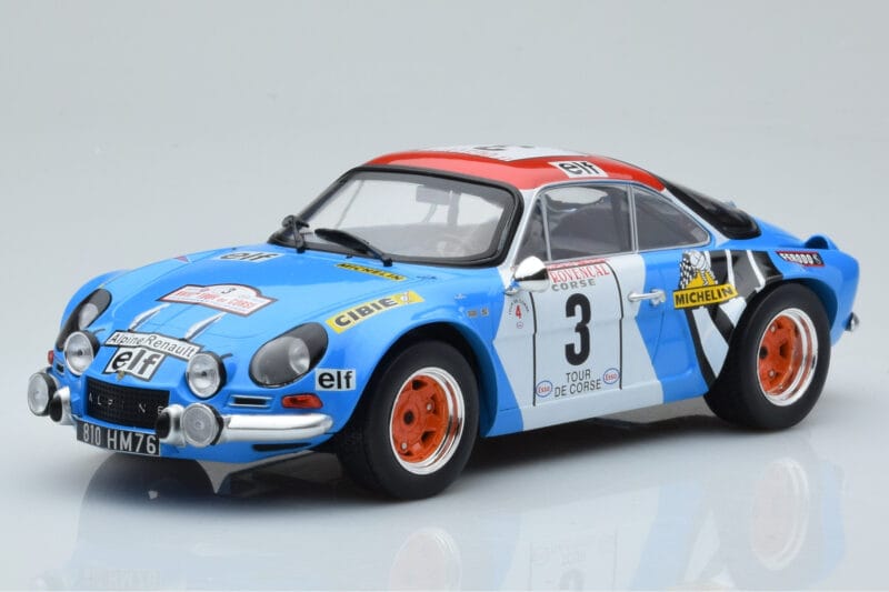 Alpine A110 #3 B. Darniche / A. Mahe Tour de Corse 1973 IXO 1:18 18RMC062B Metal