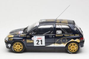 Renault Clio Williams DIAC #21 Jordan / Boyere Tour de Corse 1993 Norev 1:18 185228 Metal — zdjęcie 4 z 8