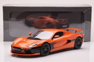 Rimac Nevera Pomarańczowy GT Spirit 1:18 GT880 Żywica — zdjęcie 6 z 6