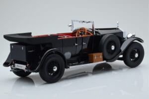 Rolls-Royce Phantom I Kabriolet Czarny Kyosho 1:18 08931BK Metal — zdjęcie 3 z 8