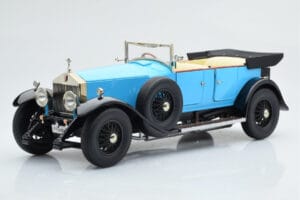 Rolls-Royce Phantom I Kabriolet Niebieski Kyosho 1:18 08931LB Metal — zdjęcie 2 z 9