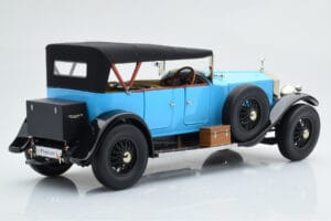 Rolls-Royce Phantom I Kabriolet Niebieski Kyosho 1:18 08931LB Metal — zdjęcie 3 z 9