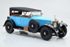 Rolls-Royce Phantom I Kabriolet Niebieski Kyosho 1:18 08931LB Metal — zdjęcie 5 z 9