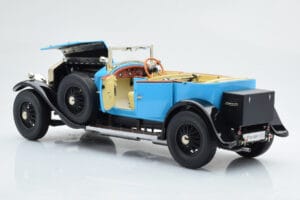 Rolls-Royce Phantom I Kabriolet Niebieski Kyosho 1:18 08931LB Metal — zdjęcie 6 z 9