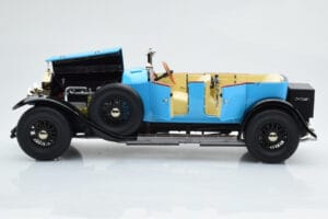 Rolls-Royce Phantom I Kabriolet Niebieski Kyosho 1:18 08931LB Metal — zdjęcie 7 z 9
